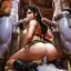 tifa lockhart rough sex - An Obsession That Broke the Quiet - AI generated square image in 1080x1080 resolution by @anon