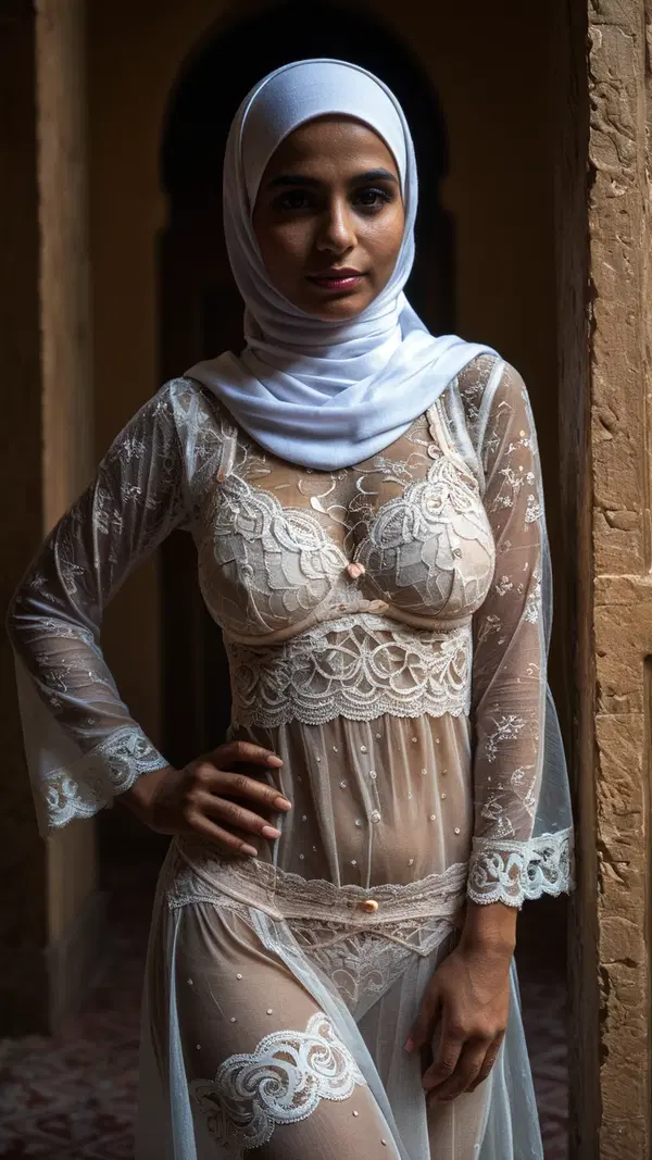 hijab porn indo - Cravings With No Clean Answer - AI generated portrait image in 1080x1920 resolution by Anonymous Creator