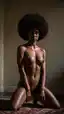 lesbian sex ebony - The Promise That Burned Past the Warning - AI generated portrait image in 1080x1920 resolution by @anon