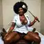 ebony milf blowjob pov - Passion That Rules the Night - AI generated square image in 1080x1080 resolution by @anon