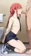 makima sex futa - A Trace That Moved Like a Secret - AI generated portrait image in 1080x1920 resolution by @anon