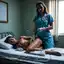 horror porn hospital - A Friction That Felt Like a Warning - AI generated square image in 1080x1080 resolution by @anon