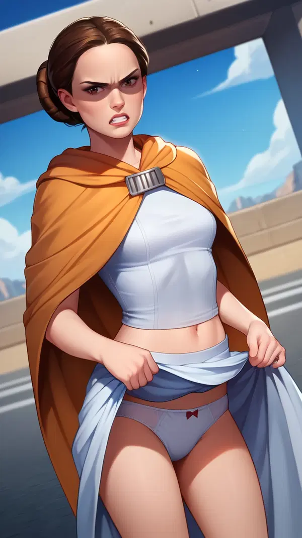 star wars padme nackt - A Shadow That Left a Mark - AI generated portrait image in 1080x1920 resolution by Anonymous Creator