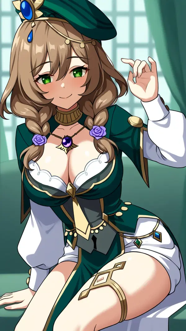 cosplay genshin impact sex - Heat That Moves Without Asking - AI generated portrait image in 1080x1920 resolution by Anonymous Creator