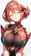 rule 34 xenoblade - A Velvet That Burned Without Sound - AI generated portrait image in 1080x1920 resolution by @anon