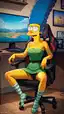 marge simpsons porno - The Shape Promise Takes at Night - AI generated portrait image in 1080x1920 resolution by @anon