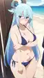 aqua konosuba funny face - A Promise That Stayed Beneath My Skin - AI generated portrait image in 1080x1920 resolution by @anon