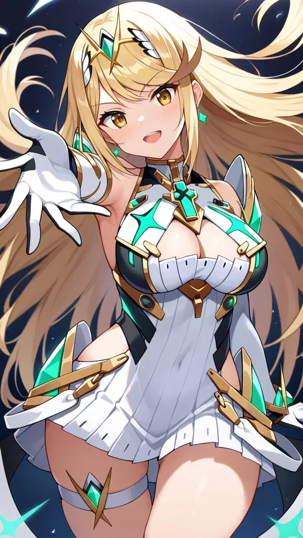 mythra pyra amiibo - The Afterglow That Felt Too Close to Name - AI generated portrait image in 1080x1920 resolution by Anonymous Creator