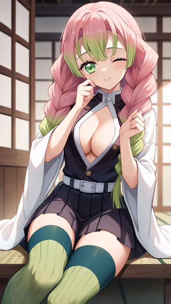 demon slayer femdom hentai - A Trace That Turned Want Into Weather - AI generated portrait image in 1080x1920 resolution by @anon