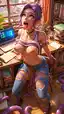 tentacle porn movie - An Echo That Would Not Let Go - AI generated portrait image in 1080x1920 resolution by @anon