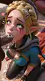 zelda vr porn - The Tremor That Learned My Name - AI generated portrait image in 1080x1920 resolution by @anon