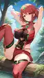 r34 pyra - The Quiet Before Heat - AI generated portrait image in 1080x1920 resolution by @anon