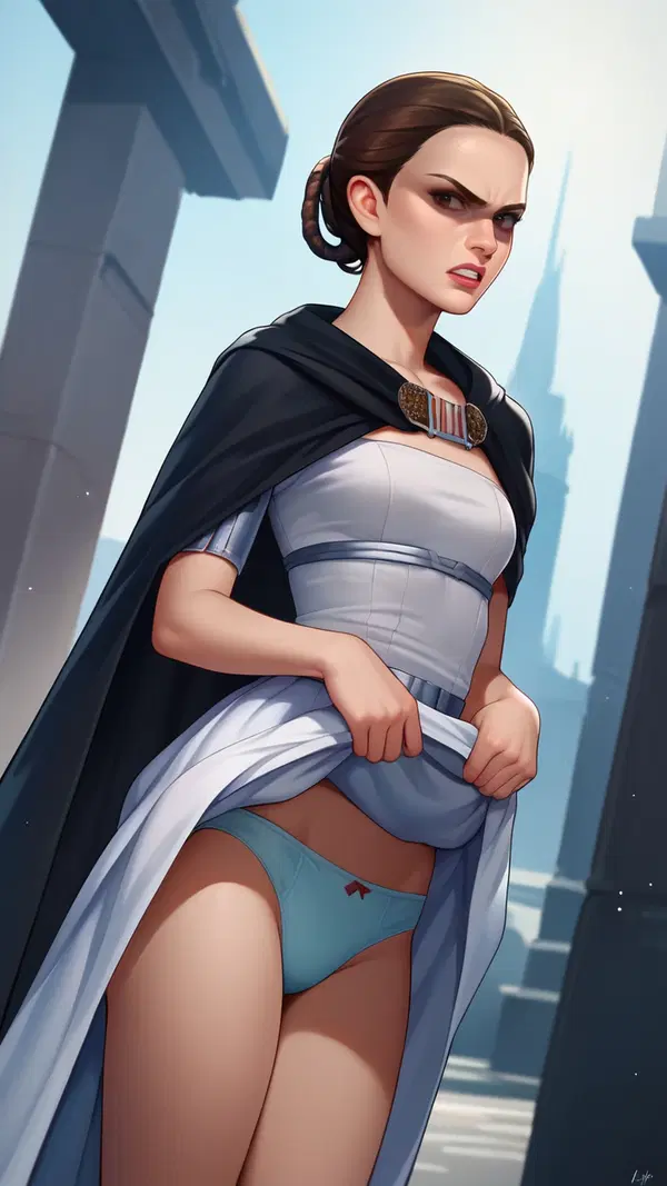 shemale star wars porn - The Fire That Made Shadows Feel Warm - AI generated portrait image in 1080x1920 resolution by Anonymous Creator