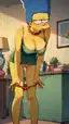 simpsons hq hentai - A Warning Written as Tension - AI generated portrait image in 1080x1920 resolution by @anon