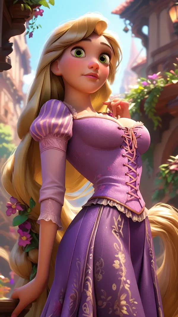 rapunzel xxx 3d - The Moonlight That Made Hunger Look Holy - AI generated portrait image in 1080x1920 resolution by @anon