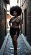 slim thick black girl porn - Heat That Shreds My Control - AI generated portrait image in 1080x1920 resolution by @anon