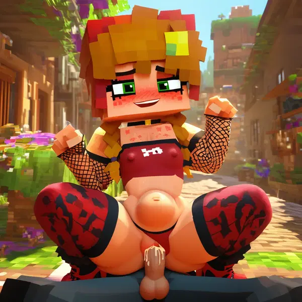 minecraft hentai pack - The Memory That Turned the Key - AI generated square image in 1080x1080 resolution by @anon