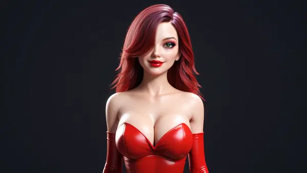 jessica rabbit ai voice - The Pressure That Turned Into Weather - AI generated square image in 1080x1080 resolution by Anonymous Creator