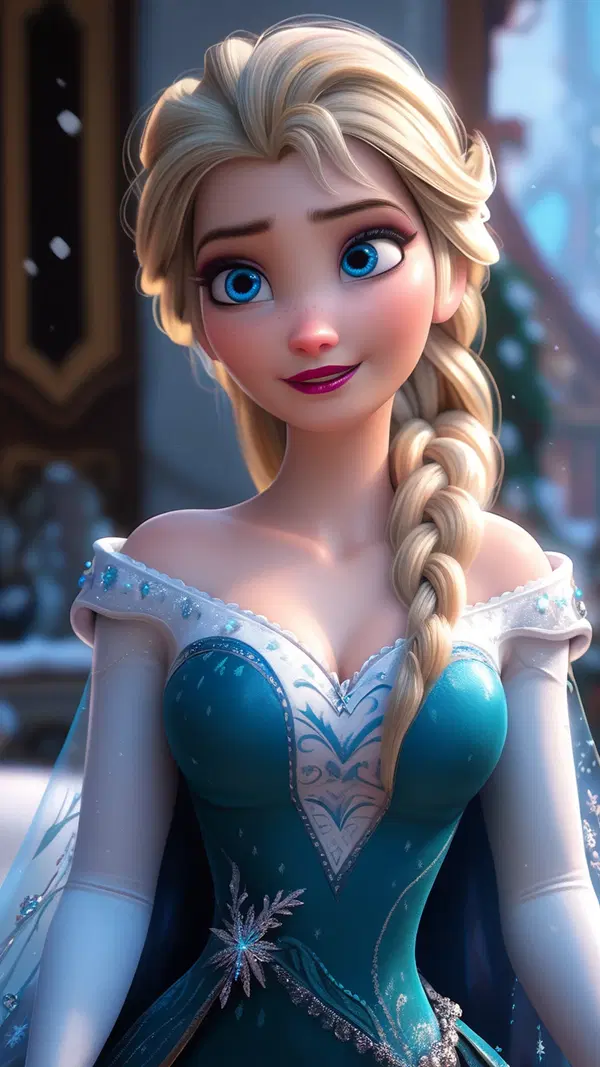 frozen elsa cosplay porn - An Echo That Would Not Let Go - AI generated portrait image in 1080x1920 resolution by @anon