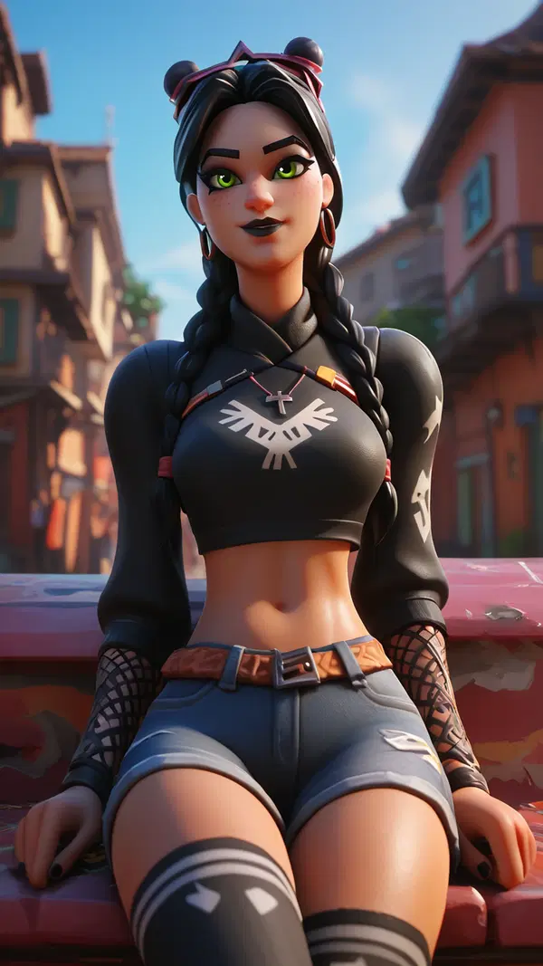 porn fortnite ice spice - The Restlessness That Stayed Too Close - AI generated portrait image in 1080x1920 resolution by @anon