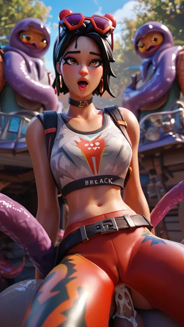 ice spice fortnite sex - Nights Made of Nothing but This Want - AI generated portrait image in 1080x1920 resolution by @anon