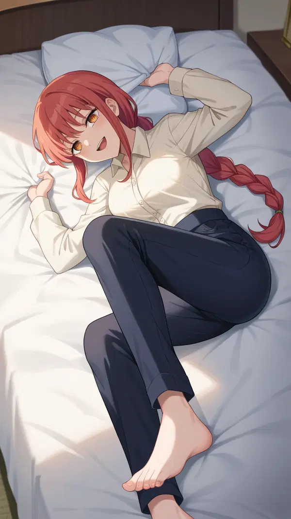 makima x denji xxx - A Night That Made Control Disappear - AI generated portrait image in 1080x1920 resolution by Anonymous Creator