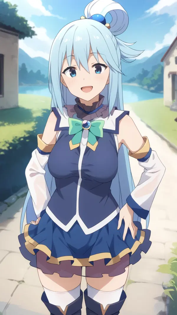 hentai konosuba aqua - The Spark That Made Hunger Look Holy - AI generated portrait image in 1080x1920 resolution by Anonymous Creator