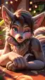 furry girl ai - A Velvet That Changed the Room - AI generated portrait image in 1080x1920 resolution by @anon