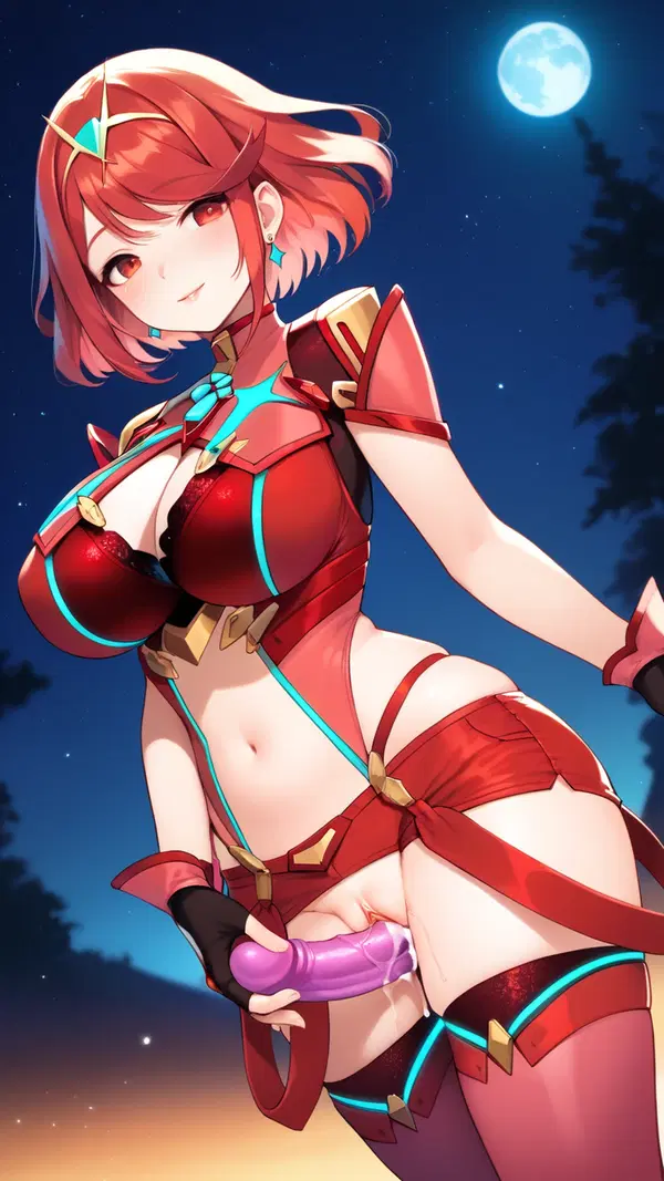hentai xenoblade - A Moonlight That Turned the Key - AI generated portrait image in 1080x1920 resolution by @anon