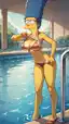 simpsons hentai porn - An Echo That Fell Through the Hours - AI generated portrait image in 1080x1920 resolution by @anon