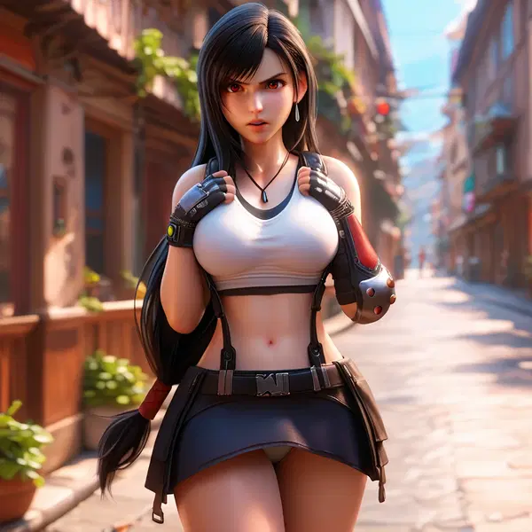 tifa lockhart xxx gif - The Gravity That Rose Without Permission - AI generated square image in 1080x1080 resolution by @anon