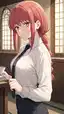makima hentai porn - A Depth That Pulled Me Under - AI generated portrait image in 1080x1920 resolution by @anon