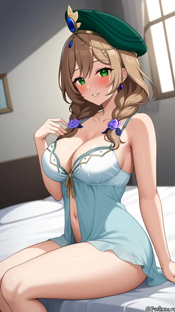 genshin impact porn gifs - Burning Slow and Feeling Everything - AI generated portrait image in 1080x1920 resolution by Anonymous Creator
