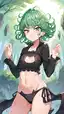 one punch man tatsumaki and saitama - A Static That Refused the Morning - AI generated portrait image in 1080x1920 resolution by @anon