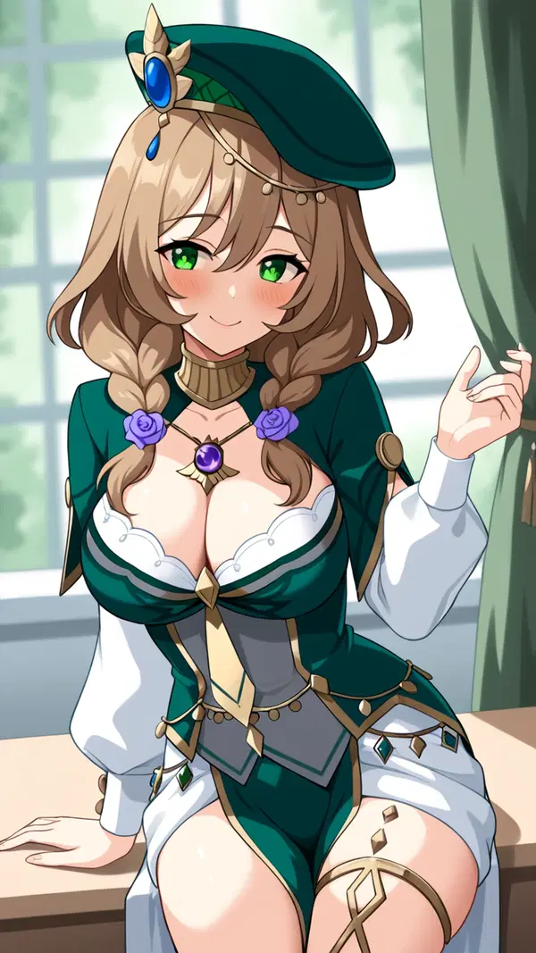 porn gif genshin impact - A Restlessness That Turned Want Into Weather - AI generated portrait image in 1080x1920 resolution by @anon