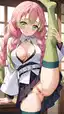 kimetsu no yaiba mitsuri hentai - The Spell That Refused the Morning - AI generated portrait image in 1080x1920 resolution by @anon