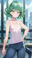 sexy naked tatsumaki - The Wildness That Made the Air Remember - AI generated portrait image in 1080x1920 resolution by @anon
