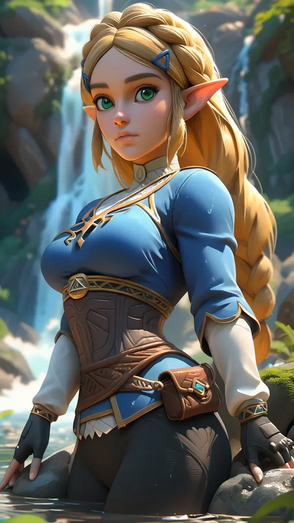 zelda stamina potion porn - An Honest Kind of Current - AI generated portrait image in 1080x1920 resolution by Anonymous Creator