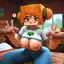 minecraft cosplay nude - The Fire That Made Shadows Feel Warm - AI generated square image in 1080x1080 resolution by @anon