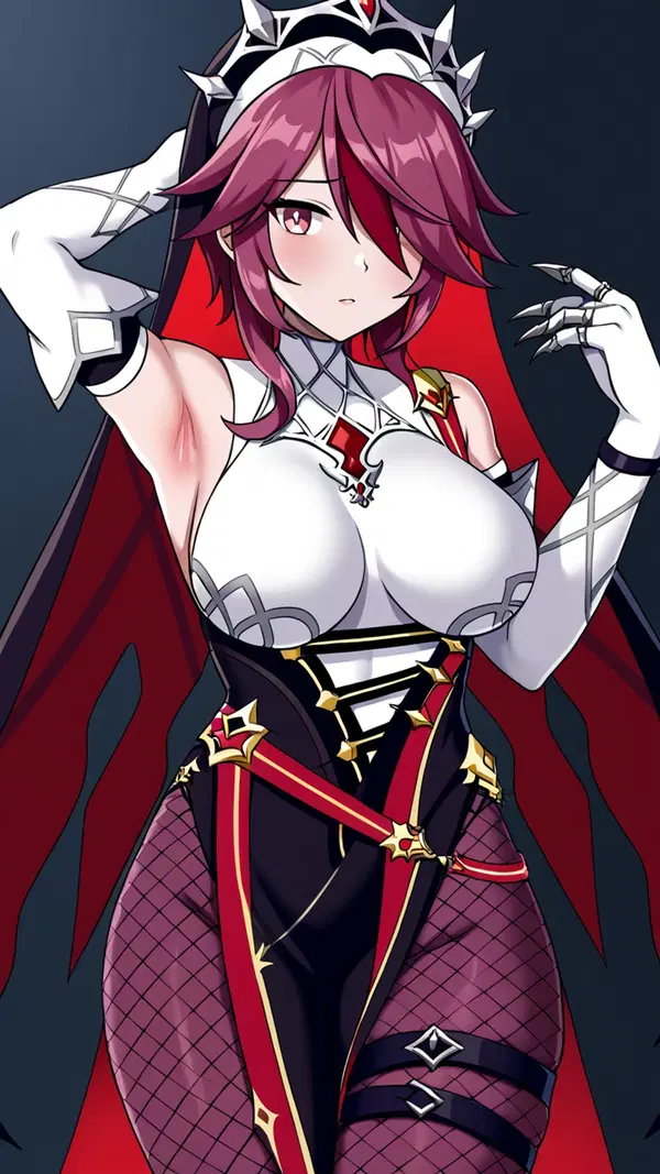 genshin impact rosaria cosplay - The Pull That Cut Through Silence - AI generated portrait image in 1080x1920 resolution by @anon