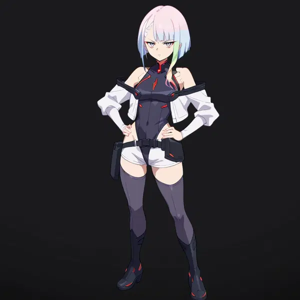 cyberpunk edge runners porn - The Spark That Waited in the Dark - AI generated square image in 1080x1080 resolution by @anon