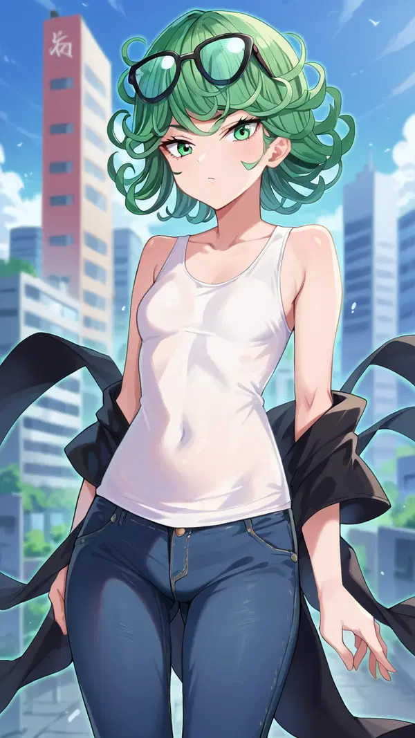 tatsumaki vore - The Devotion That Stayed Where It Should Not - AI generated portrait image in 1080x1920 resolution by @anon