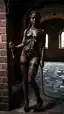 busty ebony tits nude - The Pull Beneath Every Drift - AI generated portrait image in 1080x1920 resolution by @anon