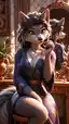 furry futa ai - The Fever That Made Shadows Feel Warm - AI generated portrait image in 1080x1920 resolution by @anon