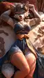 ai furry nudes - The Night Carried This Burn - AI generated portrait image in 1080x1920 resolution by Anonymous Creator