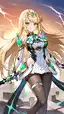 xenoblade chronicles 2 pyra and mythra - The Surrender Behind My Last Thought - AI generated portrait image in 1080x1920 resolution by @anon