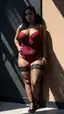 amazon bbw porn - Nights That Turn Into Flames - AI generated portrait image in 1080x1920 resolution by @anon