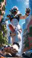 giantess sister ai - When the Dark Calls It Danger - AI generated portrait image in 1080x1920 resolution by @anon