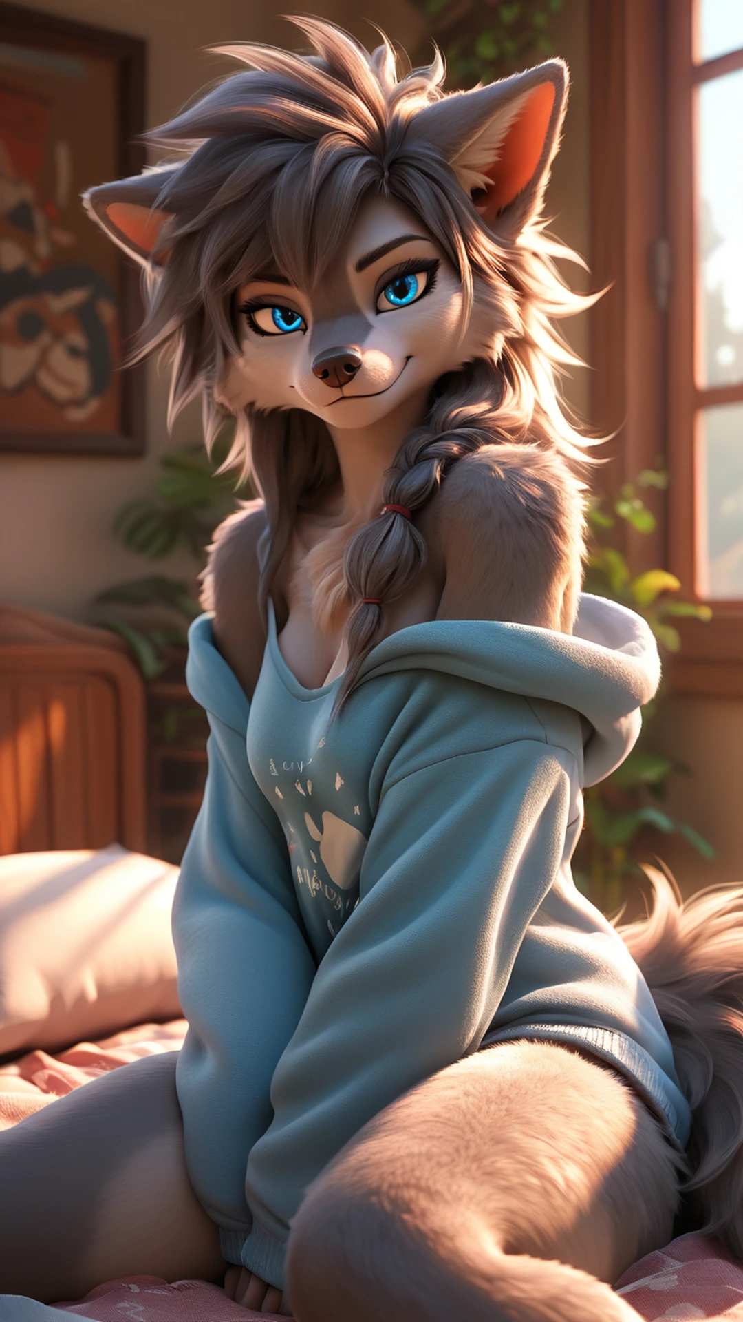 furry ai generated - A Darkness That Made the Night Lean Closer