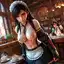 tifa lockhart mtg - A Secret That Felt Like a Warning - AI generated square image in 1080x1080 resolution by @anon